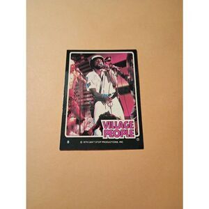Vintage 1979 Village People Trading Card #5 Disco Era Vintage Music Collectible